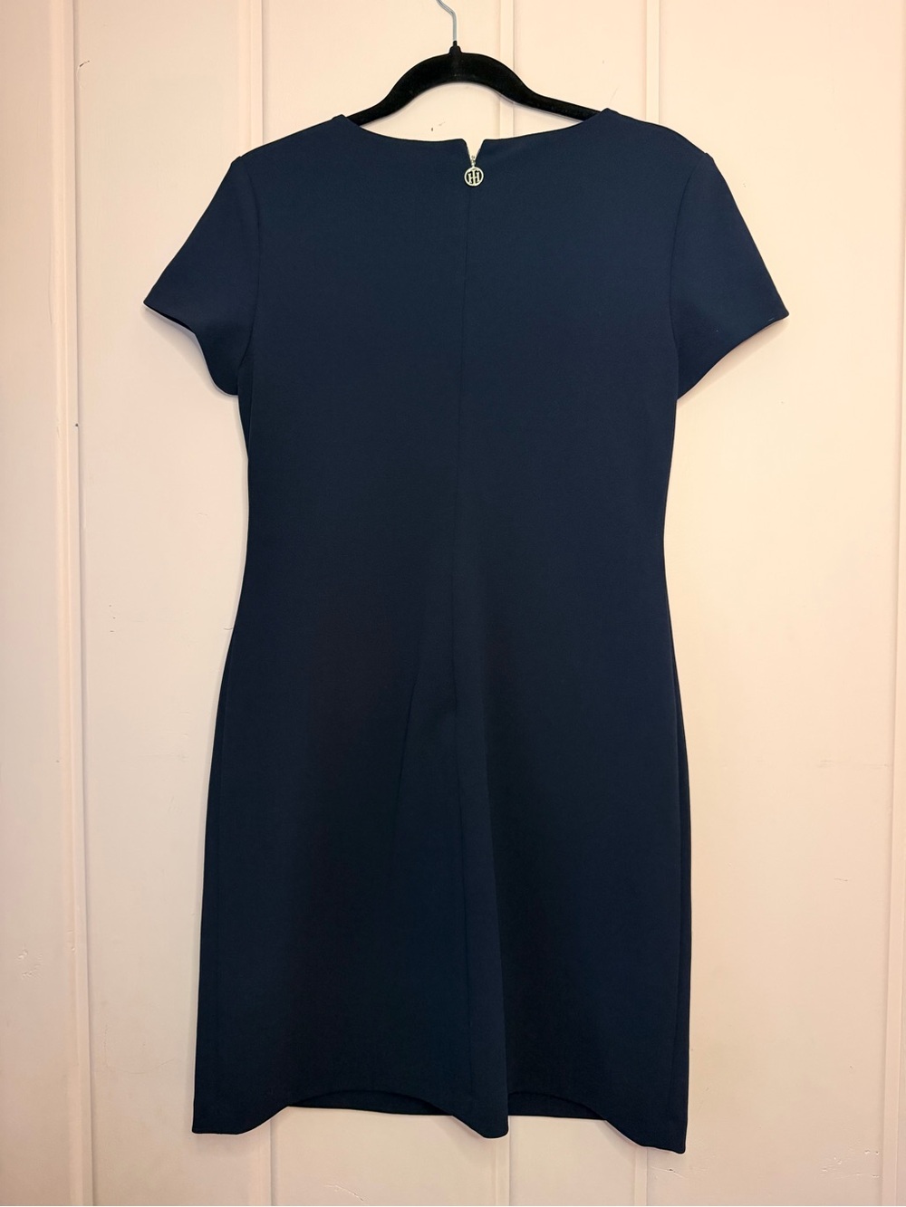 Tommy Hilfiger Navy Mini Dress with White Pocket Accents - Picture 3 of 4